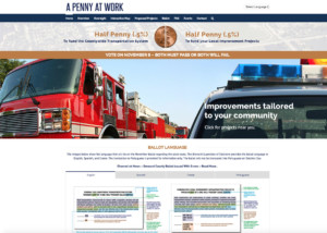 A Penny At Work Website Homepage